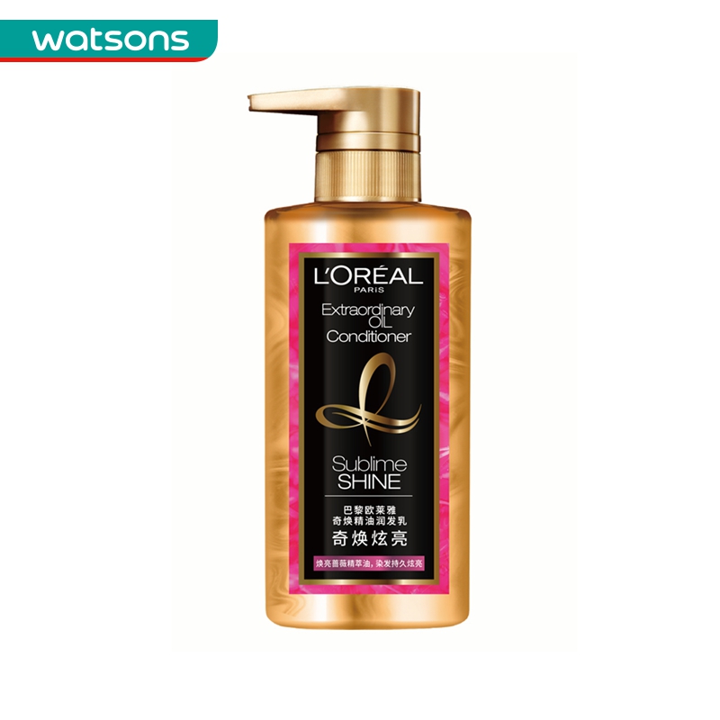 屈臣氏官方旗舰店【屈臣氏】欧莱雅大金瓶奇焕炫亮洗发露440ml+润发乳440ml3