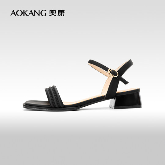 奥康女鞋 夏季新款休闲时尚女士时装凉鞋露趾气质优雅简约潮
