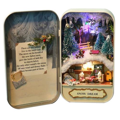 Хижина, маленький рождественский конструктор, «сделай сам», домик своими руками, подарок на день рождения