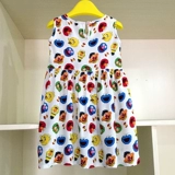 Детская юбка, мультяшная майка, платье без рукавов, А-силуэт