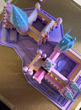 跨境爆款3D打印建筑中世纪城堡哈利波特霍格沃兹学院城堡