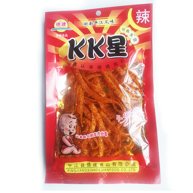 湖南麻辣零食 kk星辣条 超辣变态巨辣辣片 80后怀旧香辣麻辣面筋