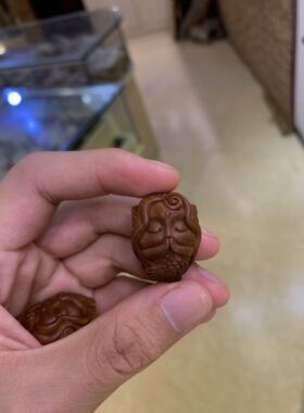 印度老山檀香手工制作钥匙扣吊坠