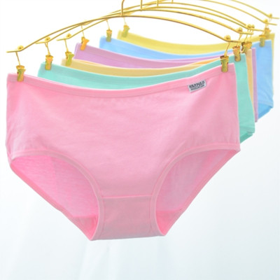 10条装 妈妈内裤女大码中腰纯棉胖MM200斤加肥加大号宽肥婆底裤头 - 图0