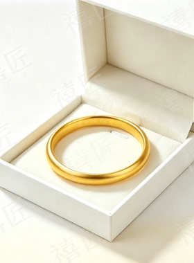 5G新款黄金色重工传承轮胎手镯新中式高质量保色百福传承送爱人