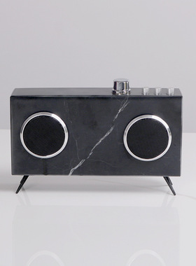 录音机样板间摆件大理石简约现代