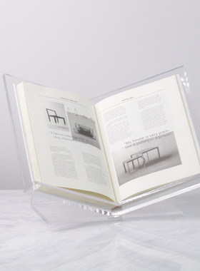 现代简约亚克力立型杂志书架桌面摆件书房样板房间办公室书柜摆设