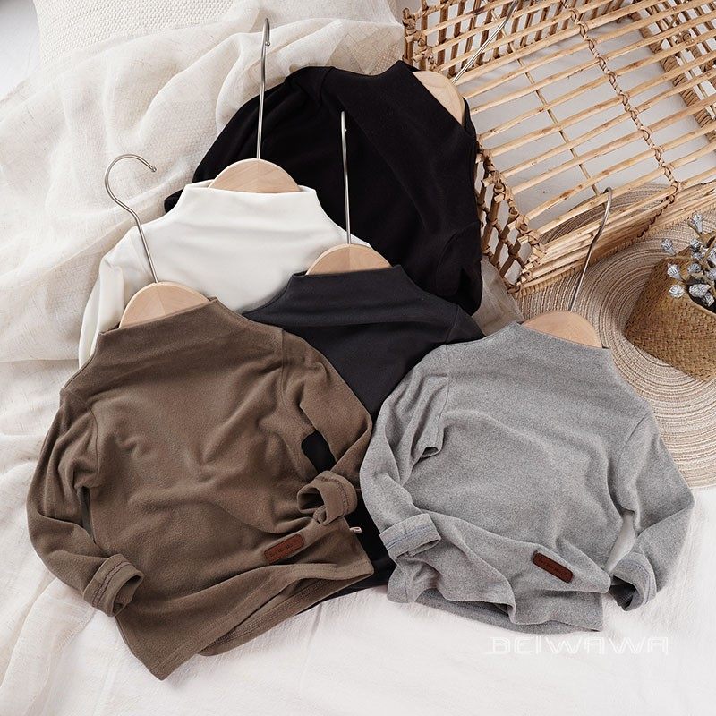 这么好呀 秋儿童软糯弹力半高领打底衫 男女宝宝羊绒蛋白长袖T恤,淘宝优惠券,粉丝福利购,淘宝优惠卷