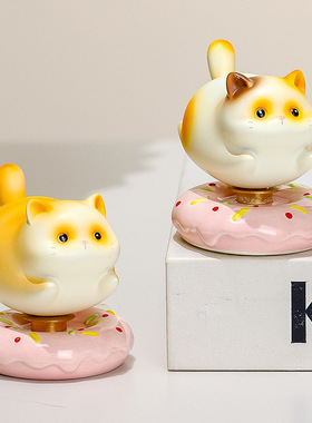 摇摇乐招财猫办公摆件