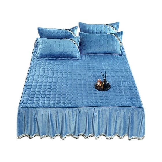 Warm crystal velvet pillowcase autumn and winter thickened flannel quilted pillow cover single plus velvet pillow core cover pair