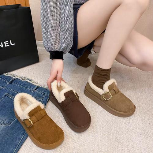 LL003秋冬新款加绒百搭时尚勃肯鞋 - 图1