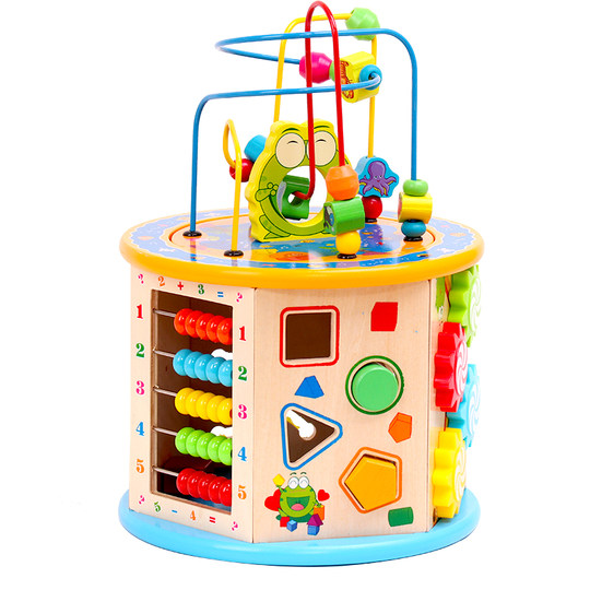 Large Bead Wrapping Treasure Box Toy Early Education Bead Wrapping