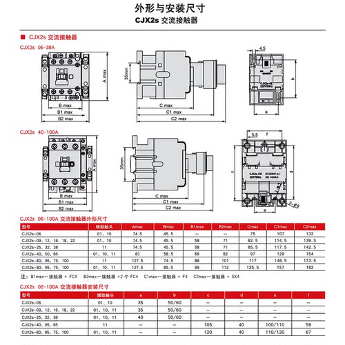 德力西4011交流接触器220V CJX2S-1210 1810三32相380V 2511 8011 - 图3