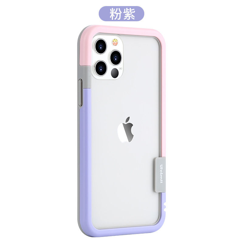 14pro max手机边框15保护套13mini适用苹果xMax手机壳7plus硅胶12边框iphone防摔8防摔套XR男女款11简约情侣p - 图3