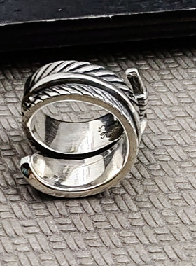 925流行饰品男女百搭开口羽毛