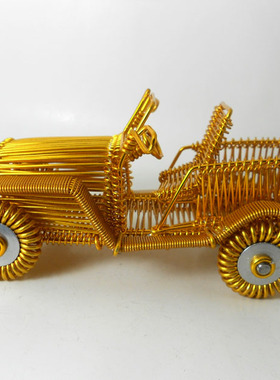 纯手工铝线军车模型汽车橱窗展厅