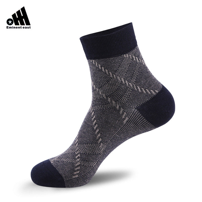 卓东大方格商务吸汗透气休闲皮鞋袜 eminenteast短袜/打底袜/丝袜/美腿袜