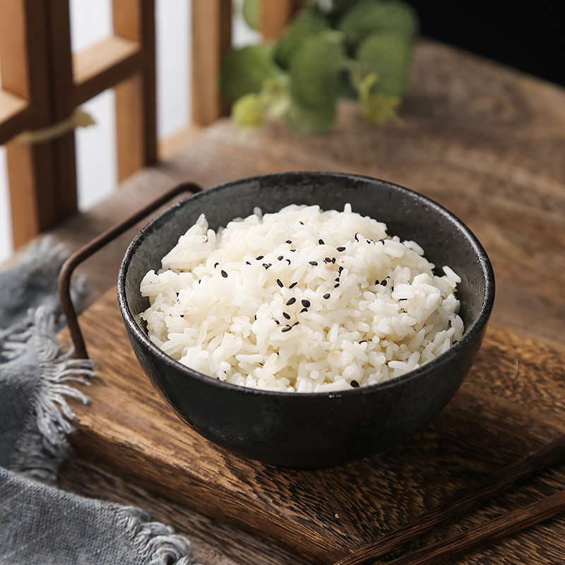 创意日式米饭碗吃饭碗 简约小号陶瓷碗汤碗 家用餐厅调料碗早餐碗 - 图0