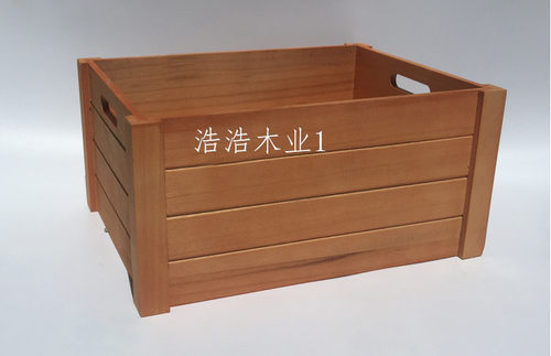 实木收纳箱家用储物箱杂物收纳整长方形衣物整理箱储物木盒子定制 - 图3