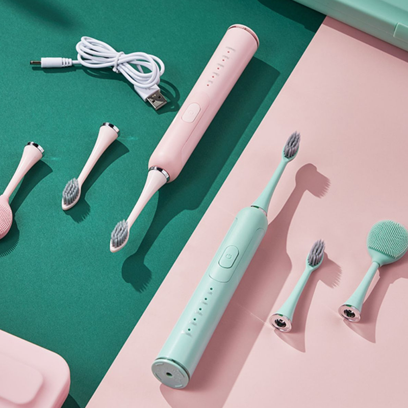 适配铂瑞BR-X3电动牙刷头蒂颂尼DSN-M6原装软毛通用原厂替换刷头 - 图0