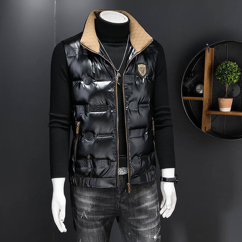 亮面马甲免洗三防背心冬季潮流帅气休闲男士无袖轻薄保暖坎肩外套,淘宝优惠券,粉丝福利购,淘宝优惠卷