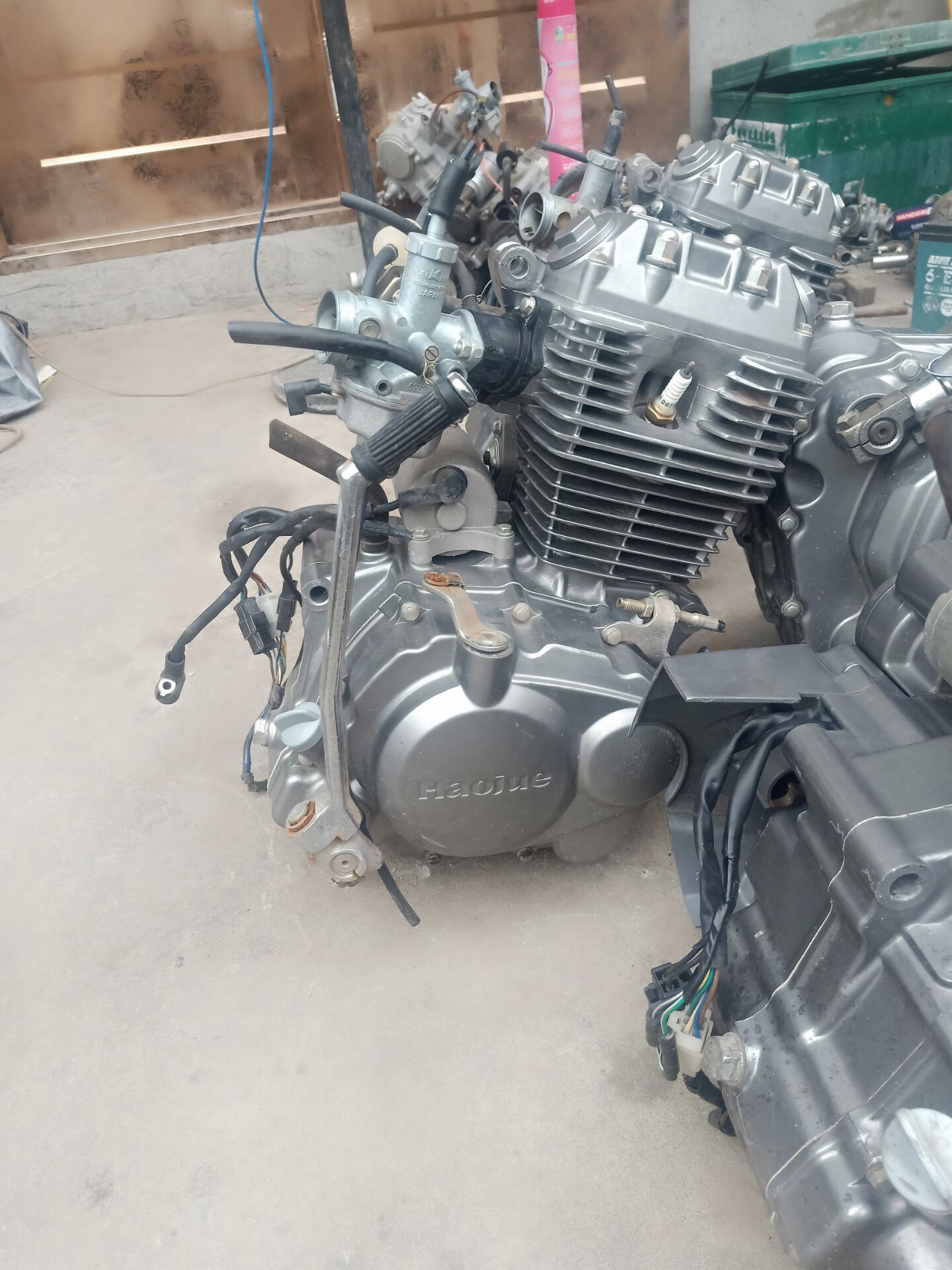 豪爵喜冠悦冠150摩托车发动机本田链条发动机通用成新质量好