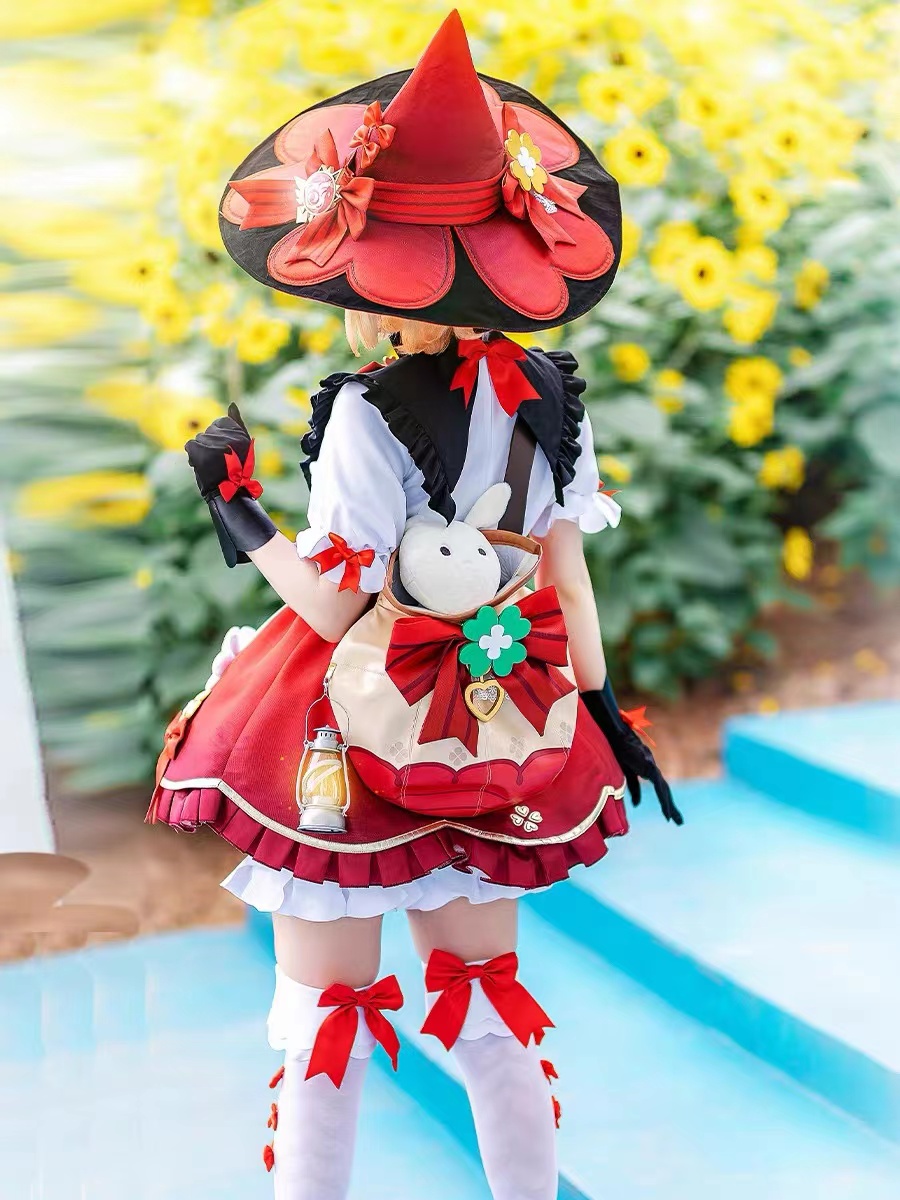 原神cos服可莉小魔女 琪花星烛 可爱万圣节cosplay女装 出租