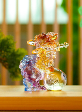 珍悦古法琉璃摆件中式室内