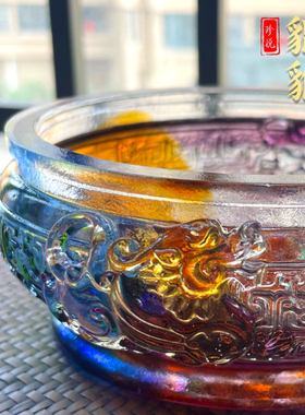 珍悦古法琉璃元宝貔貅聚宝盆