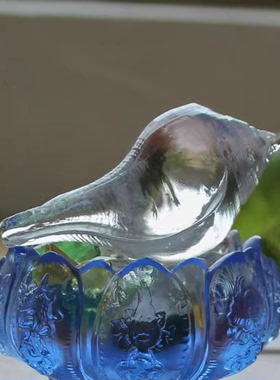 法螺古法琉璃透明禅悦佛艺供奉