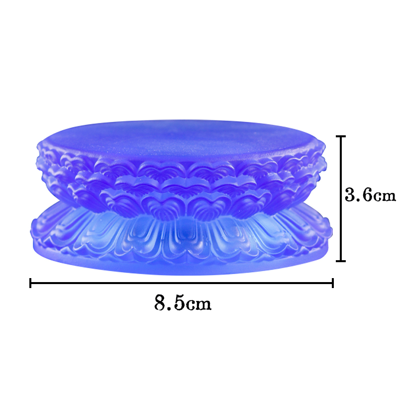 正圆发光古法琉璃莲花底座佛像供台家用供奉底座摆件加高家居供佛 - 图3