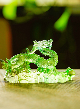 琉璃青龙摆件生肖龙四神兽