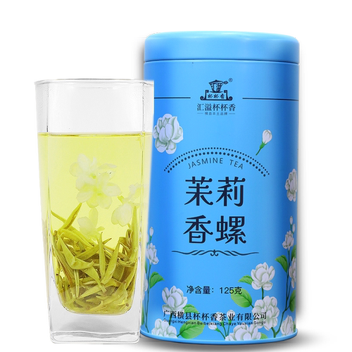 横县茉莉花茶叶特级2026新茶香螺六窨浓香耐泡玉螺王散装250g罐装 - 图3