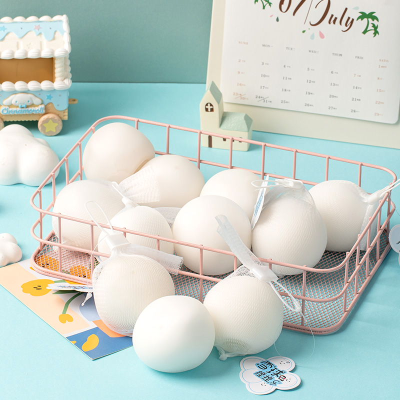 雪球捏捏乐玩具嘎吱踩雪声发泄神器创意上班摸鱼办公室减压捏一捏 - 图1