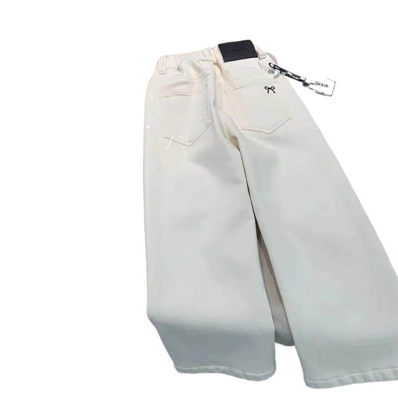 女童加绒牛仔裤一体绒秋冬新款中大童加厚直筒裤儿童窄版阔腿裤子,淘宝优惠券,粉丝福利购,淘宝优惠卷