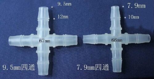 塑料接头 8mm塑料四通 10mm十字正四通 六通五通 塑料接头4mm四通 - 图0