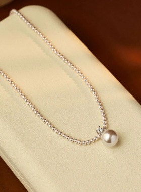 925银曼塔玫瑰紫珠戴妃项链