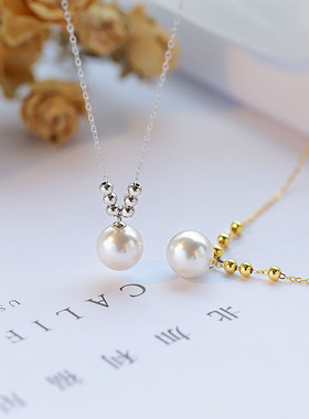 施家珍珠项链女春夏季高级感毛衣