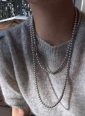 珍珠毛衣链多层长款气质项链