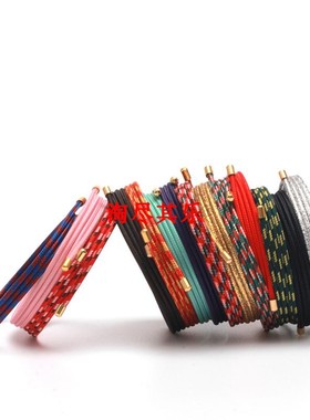 吸金绳穿3d转运珠本命年红绳