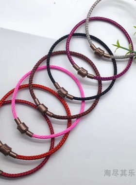 原厂品质3mm防水钢丝绳手链钛钢