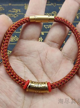 5mm粗防水钢丝绳手链周家同饕餮