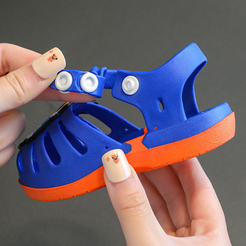 宝宝凉鞋男宝学步鞋夏季婴儿鞋子防滑软底女童鞋0-1-3岁男童凉鞋