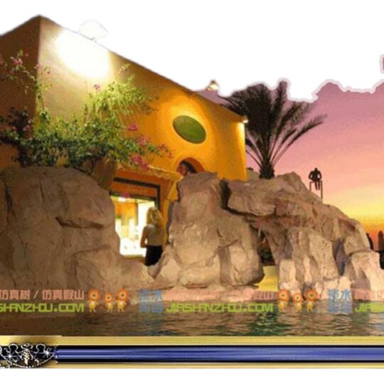 Foam sculpture customized large rockery simulation props
