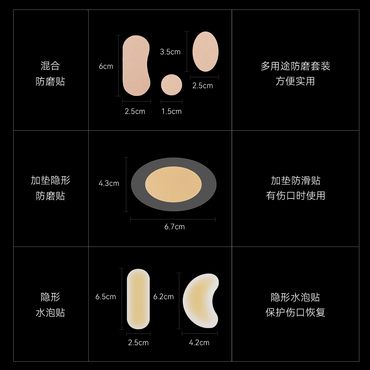 【模特专用防磨贴】芬斯狄娜一次性透明隐形防水脚后跟防磨贴神器 - 图2