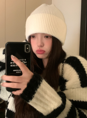 针织帽韩版女冬季保暖帽子