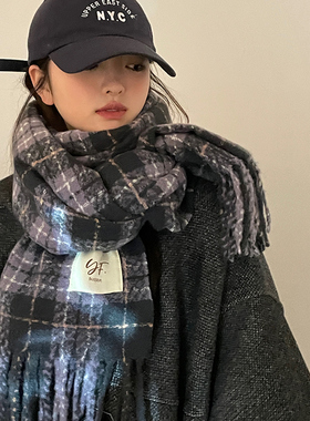 uncelcm秋冬格子百搭女士
