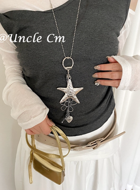 海星花朵爱心项链女小众设计感