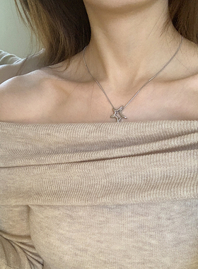 镂空海星不规则锁骨链轻奢百搭