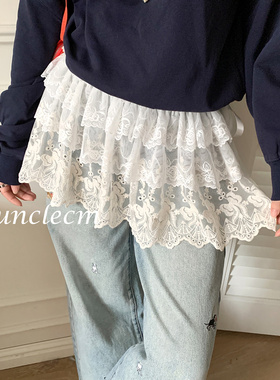 韩系高级感蕾丝屁帘女款
